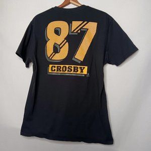 Pittsburgh Penguins Sidney Crosby Men Large T Shirt Black Pro Edge NHL Hockey